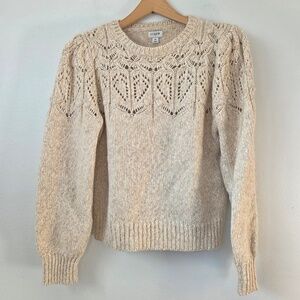 J Crew Women's Pointelle Sweater - Medium